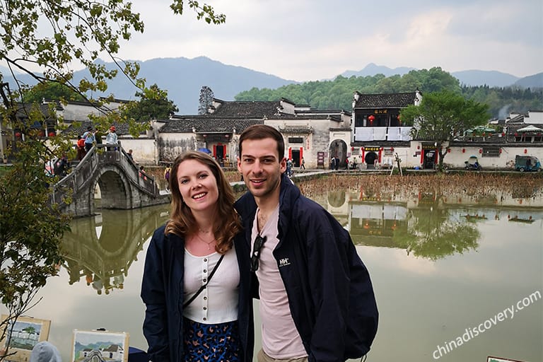 Jack and Emily from UK -  Hongcun Village, Huangshan