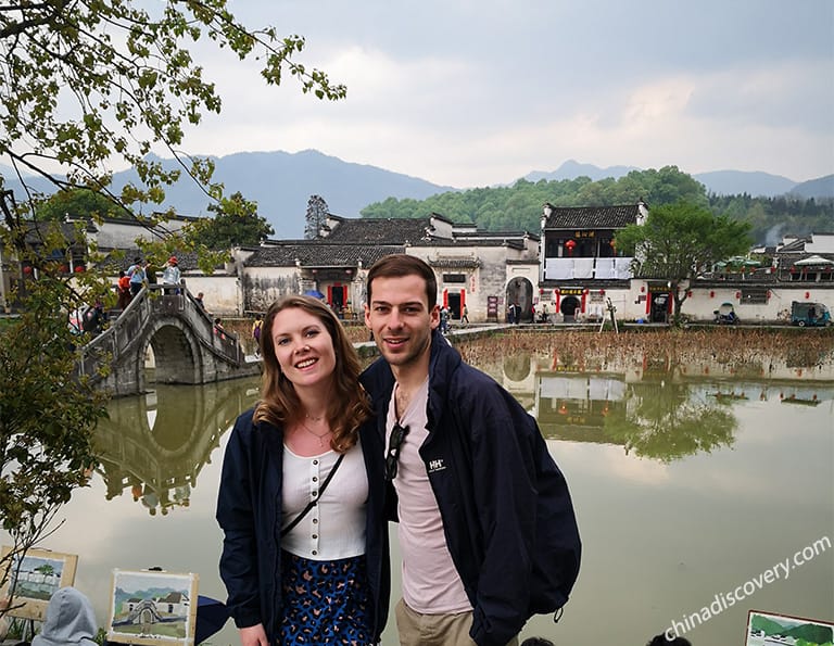 Jack and Emily from UK -  Hongcun Village, Huangshan