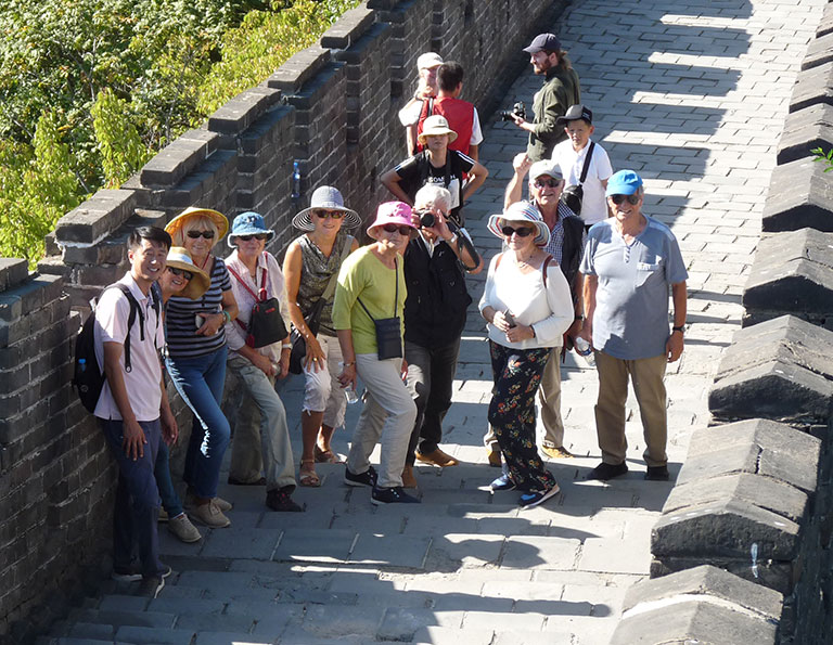 Jean's group from France - Mutianyu Great Wall, Beijing