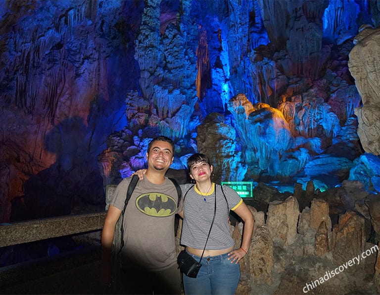 Joel's Group from Mexico - Reed Flute Cave, Guilin