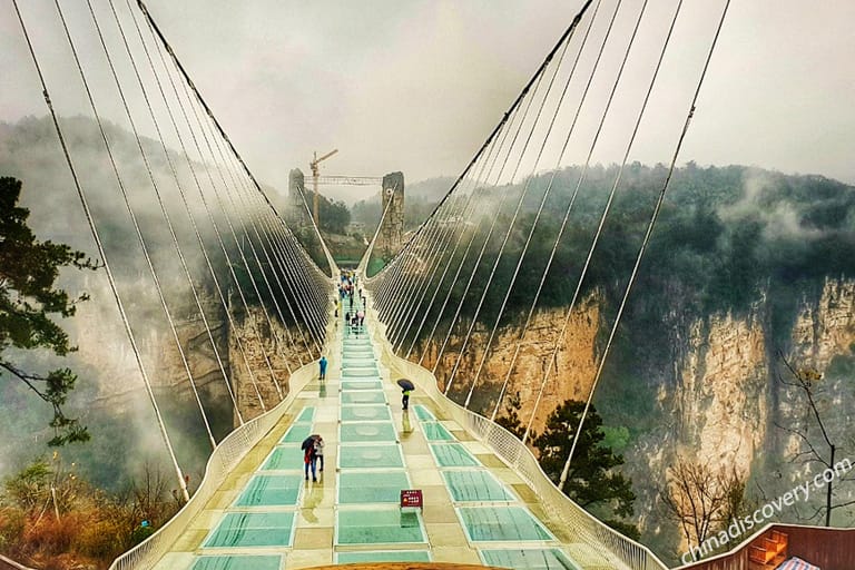 Zhangjiajie Grand Cayon Glass Bridge Taken by Our Client Our client Mr. Pasquale from Italy in December, 2018