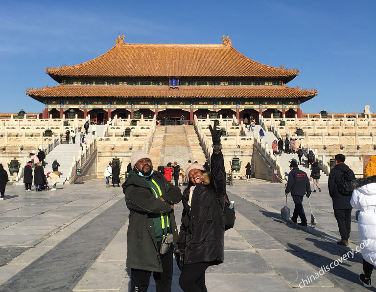 Alex and Keneilwe from Zimbabwe and South Africa - Forbidden City, Beijing