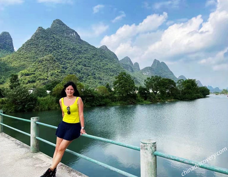 Barbara from UK - Yulong River, Yangshuo, Guilin