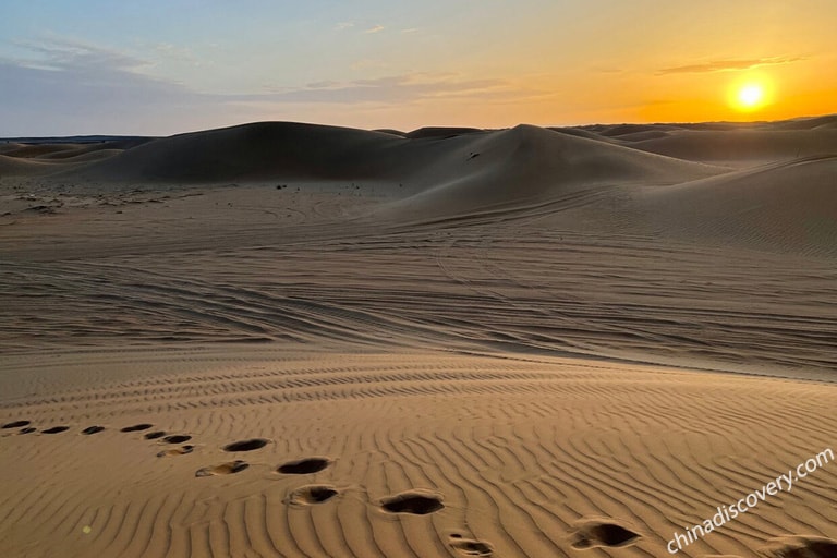 Ewan's family from visited Kubuqi Desert in July 2022