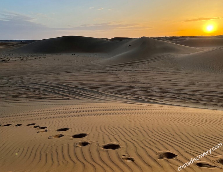 Ewan's Family from UK - Kubuqi Desert, Inner Mongolia