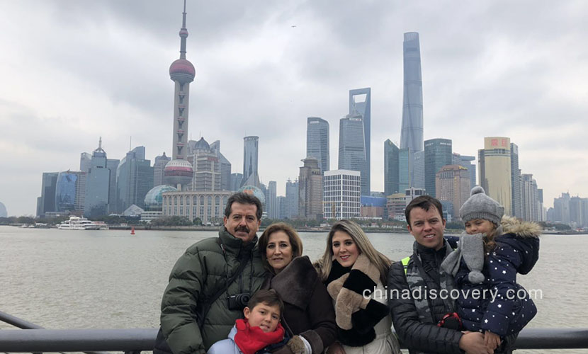 Shanghai the Bund in January 2019 (winter)