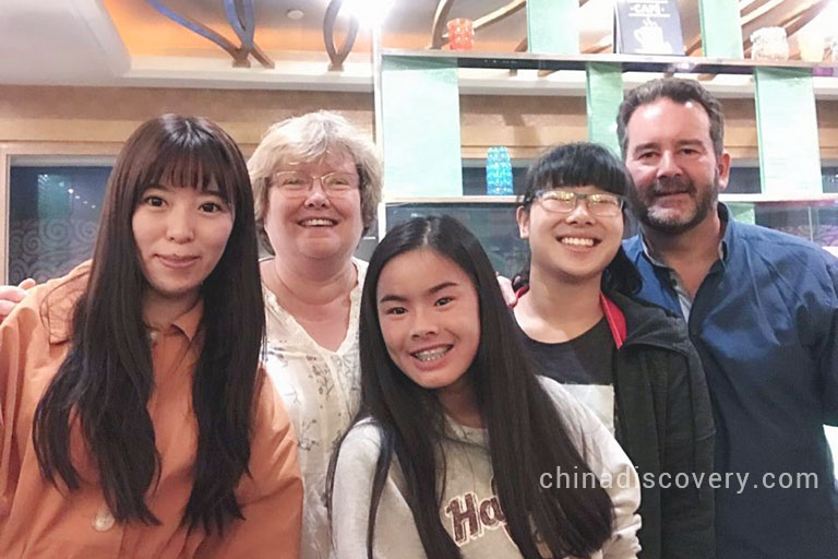 Lawson's Family with Catherine at Sichuan Cuisine Museum in October 2018, tour customized by Catherine 
