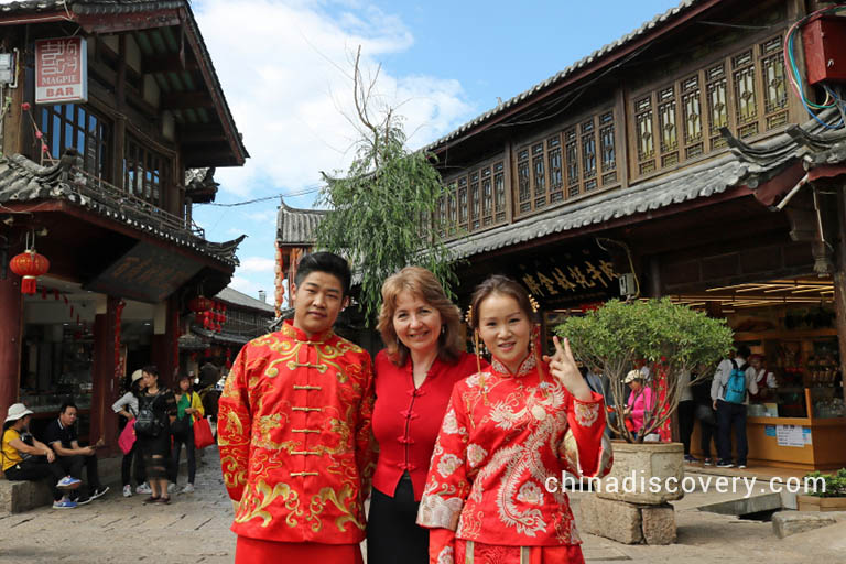 Sylvie from France visited Lijiang Ancient Town in 2018, tour customized by Echo of China Discovery