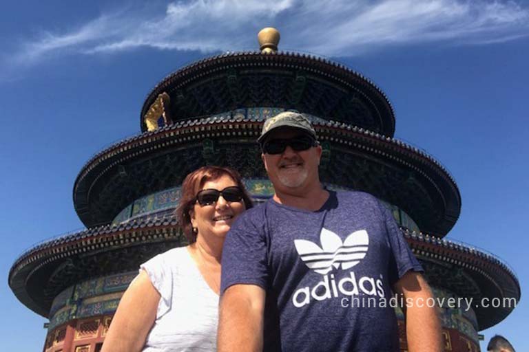 Liz’s group visited Beijing Temple of Heaven in 2017, tour customized by Wendy