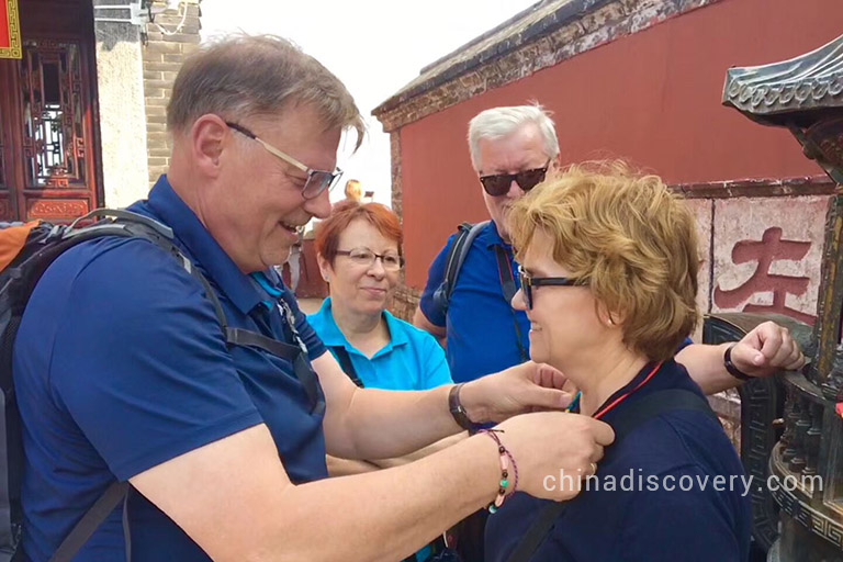 Mount Tai Alexander's group from Germany visited Mount Tai in October 2019, tour customized by Rita