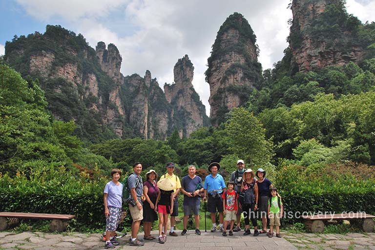 John's group visited Zhangjiajie National Forest Park in 2017, tour customized by Jack