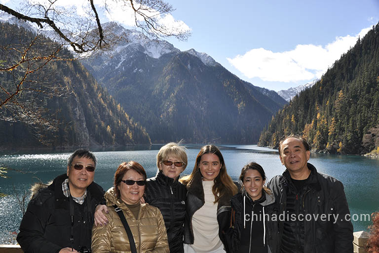 Oliver’s group visited Jiuzhaigou National Park in 2014, tour customized by China Discovery