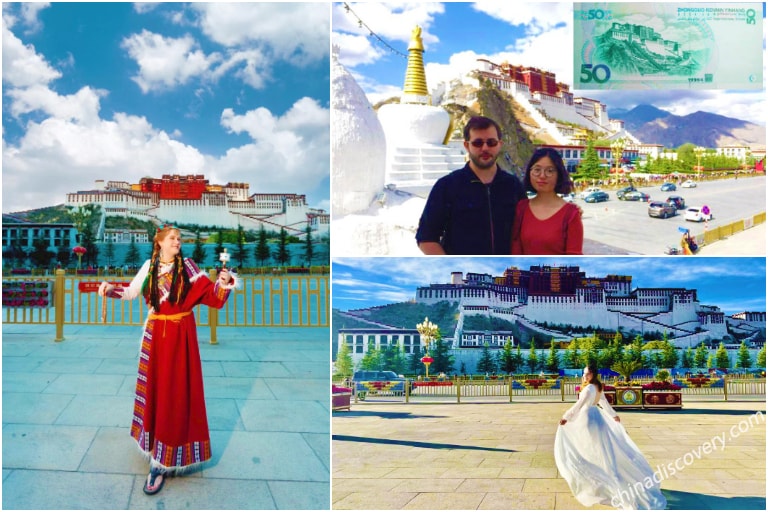 Diane’s group visited the Potala Palace in Lhasa in 2018, tour customized by Johnson 