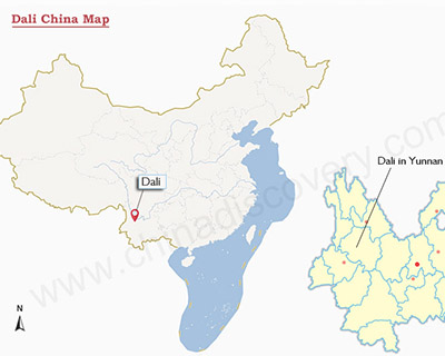 Dali Yunnan China Map