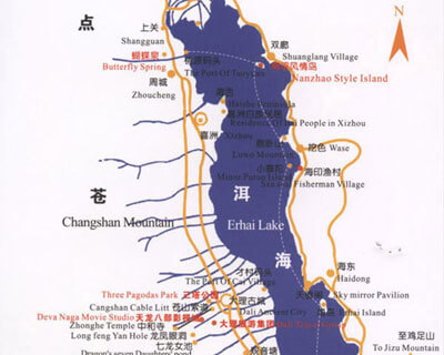 Erhai Lake Map