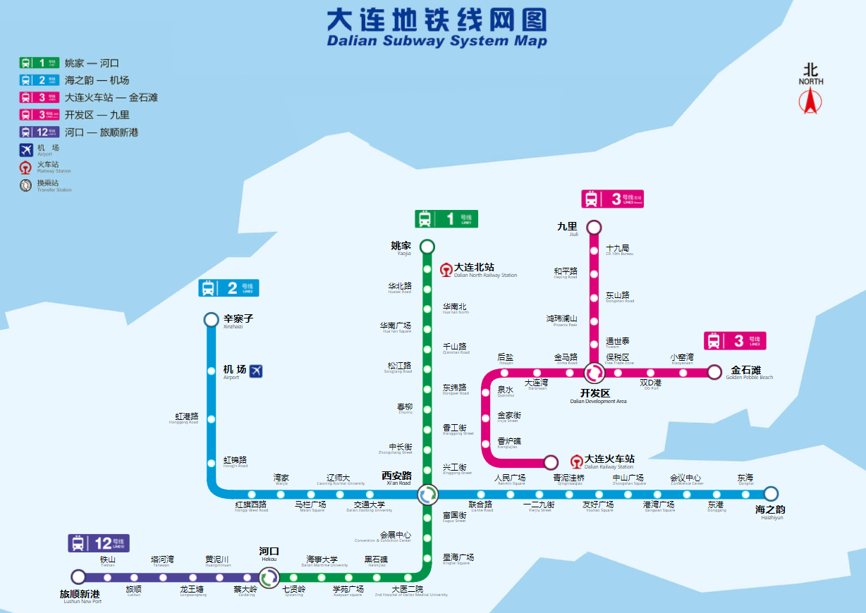 Dalian Subway Map