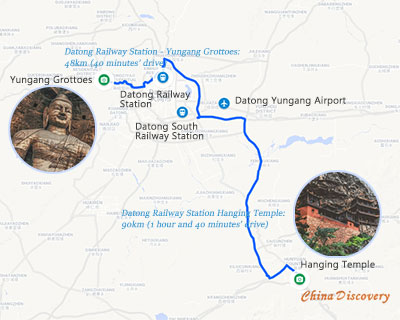 Datong Railway Station Transfer Map