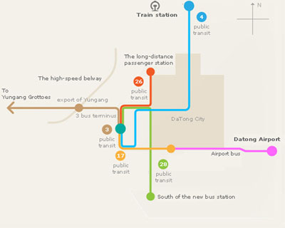 Datong Train Map