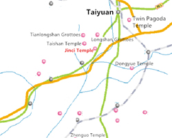 Taiyuan Attractions Map