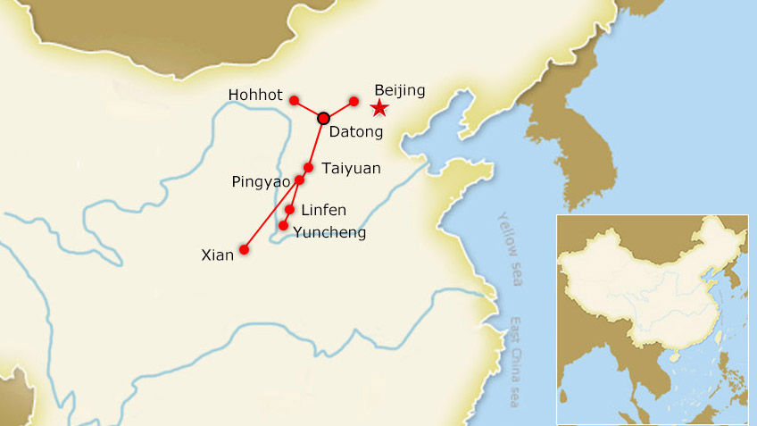 Datong High Speed Rail Map