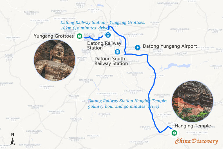 Datong Railway Station Transfer Map