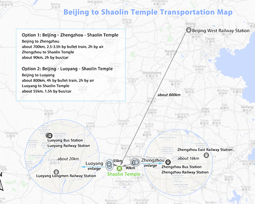 Shaolin Temple Map