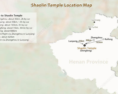 Shaolin Location Map