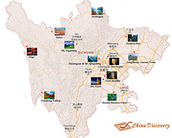 Dujiangyan Sichuan Map