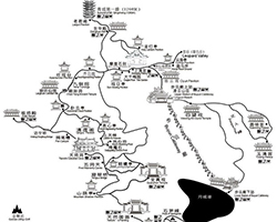 Mount Qingcheng Tourist Map