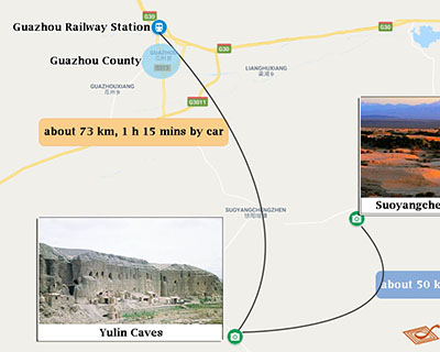 Dunhuang Transportation Map