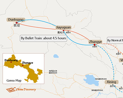 Dunhuang Transportation Map