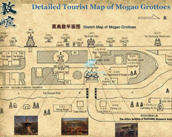 Dunhuang Mogao Grottoes Map