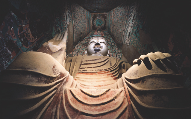 the Mogao Grottoes in Dunhuang