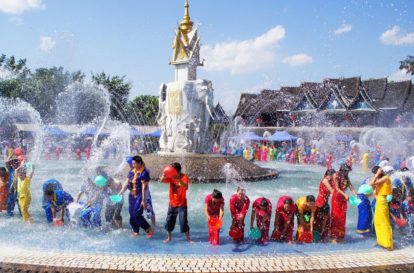 Water Splashing Festival of Dai