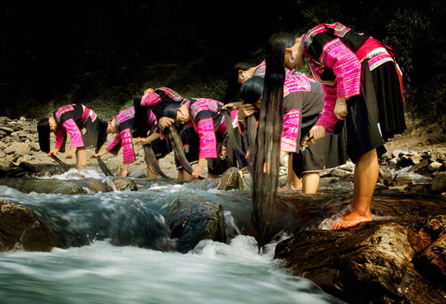 Red Yao Minority in Huangluo Yao Village