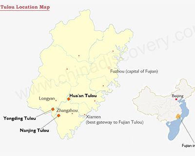 Fujian Tulou Location Map