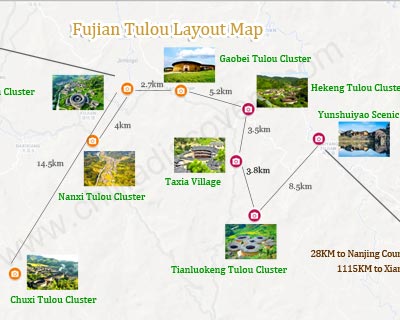 Fujian Tulou Layout Map