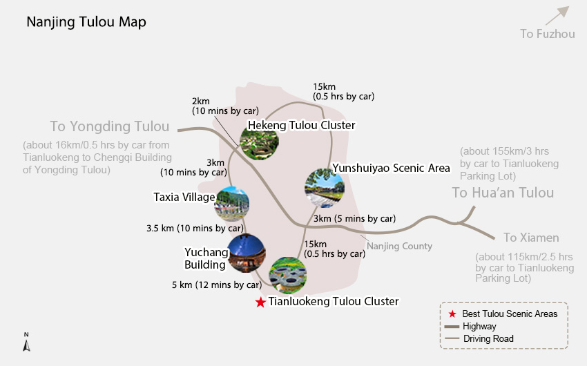 Nanjing Tulou Map