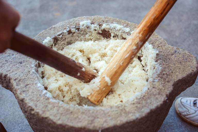 Traditional Hakka Cuisine Make Rice Cake