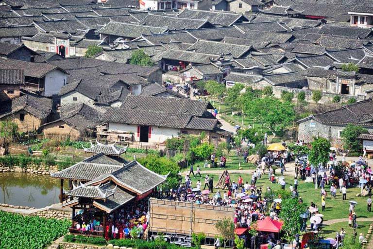 Yongding Attractions Peitian Ancient Dwellings