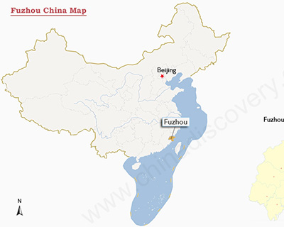 Fuzhou China Map