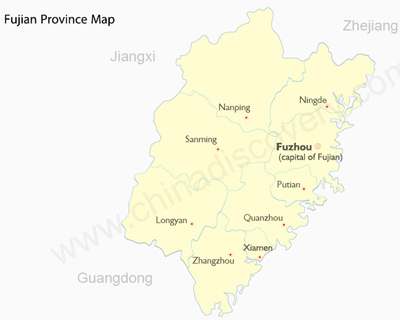 Fujian Province Map