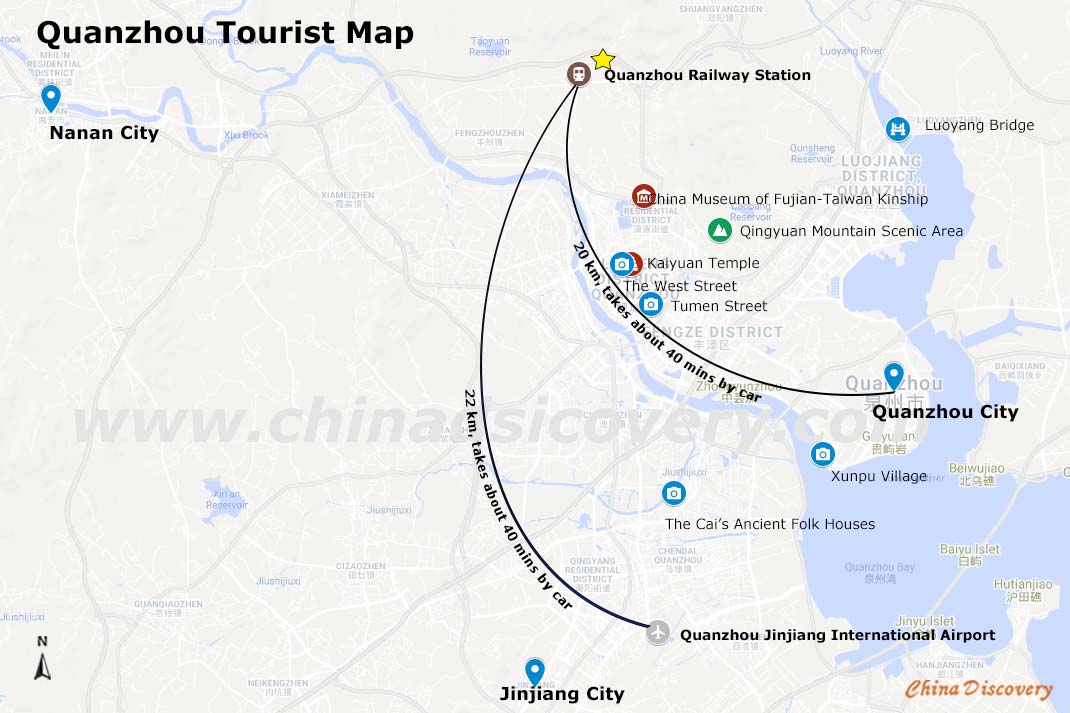 Quanzhou Tourist Map