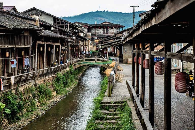 Wuyi Mountain in Winter Xiamei Village in Winter