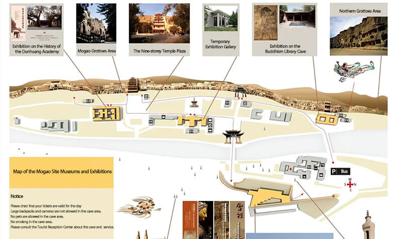 Mogao Caves Map