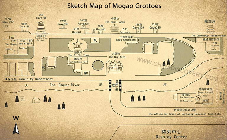 Mogao Caves Map