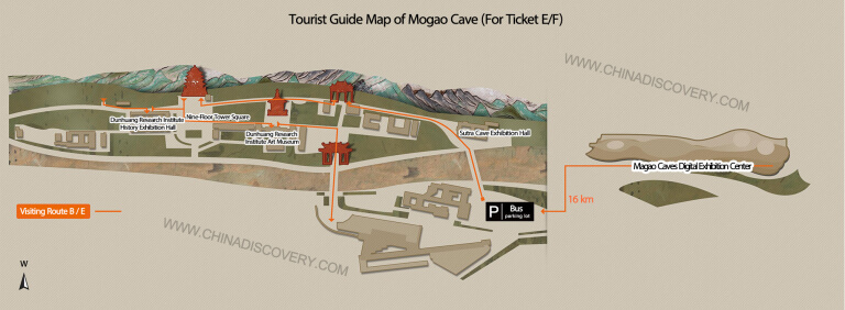 Mogao Caves Map