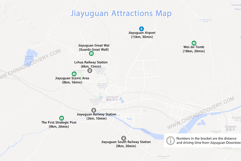 Jiayuguan Map