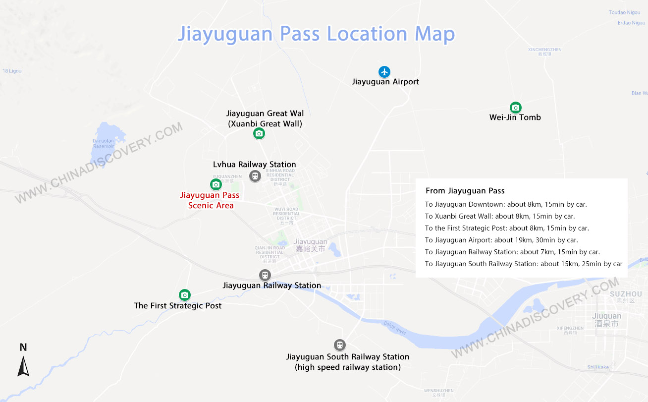 Jiayuguan Pass Map