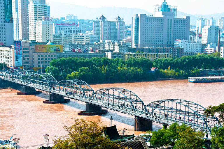 Lanzhou Iron Bridge of Yellow River